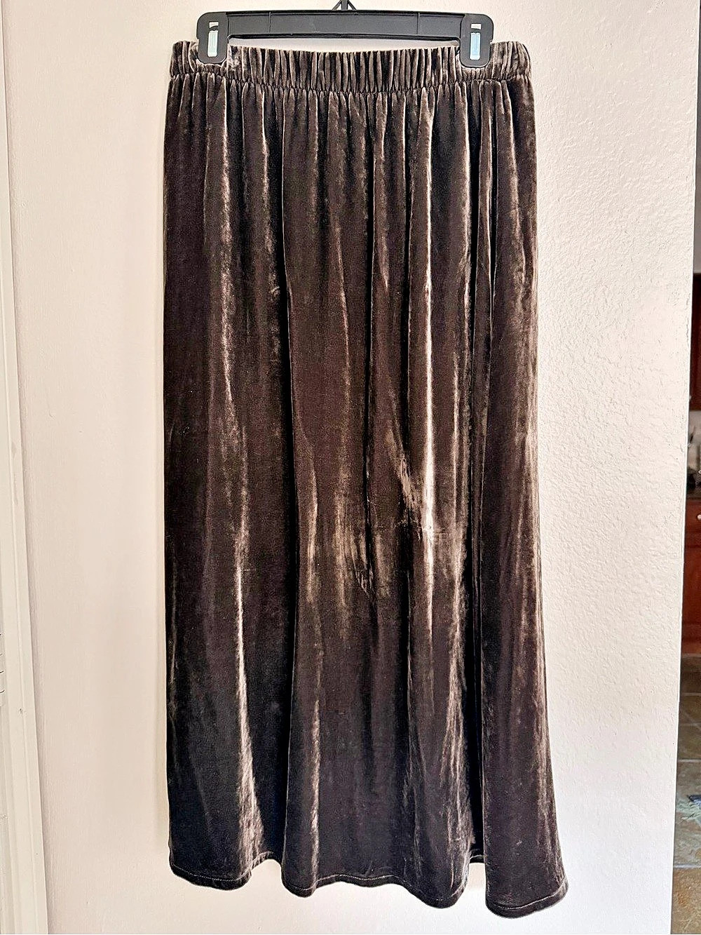 Eileen Fisher Velvet Skirt Chocolate Brown XS/P